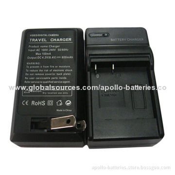 Grade A Camera, Rechargeable Battery Chargers for CAS CNP-40, 4.2V 600mAh